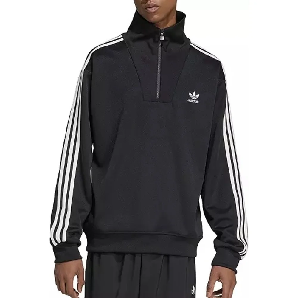 Men's Adidas Funnelneck Track jacket Size L Black